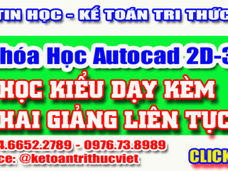 Khóa học Autocad tốt nhất Hà Nội - Trung tâm học autocad Tri Thức Việt